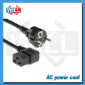 VDE 10 / 16A 250V Europa Cable de alimentación con enchufe C13 C19